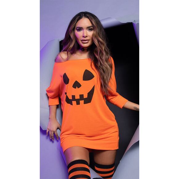 NEW Yandy Pumpkin Dress Size Small - Picture 1 of 8
